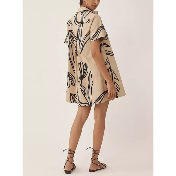 By Anthropologie Short-Sleeve Swing Tunic Mini Dress 3X - Picture 3 of 3